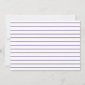 パープルアンドホワイト卒業パーティー招待状 招待状 (裏面)