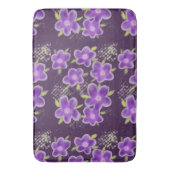 パープルアンドマウーブフローラ バスマット (正面縦)