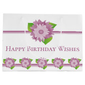 パープルアンドマウーブフローラ ラージペーパーバッグ (裏面)