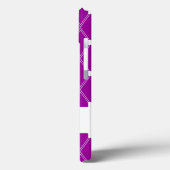パープルアーガイルラティス（モノグラム） Case-Mate iPhoneケース (裏面 / 左)