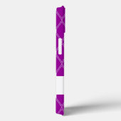 パープルアーガイルラティス（モノグラム） Case-Mate iPhoneケース (裏面 / 右)