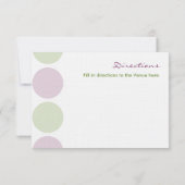 パープルアーティチョークのウェディングエンクロージャーカード 招待状 (裏面)