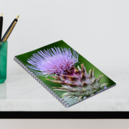 パープルアーティチョークチスルヘッドフローラ ノートブック