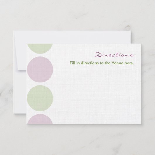 パープルアーティチョーク結婚スのエンクロージャカード 招待状 (裏面)