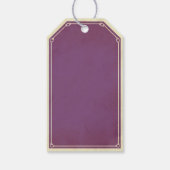 パープルアートデコ愛ポーション薬用ラベル ギフトタグ (裏面)