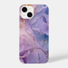 パープルアート抽象芸術エレガントの電話ケース iPhone 14ケース