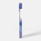 パープルアート抽象芸術エレガントの電話ケース iPhoneケース (左側面)