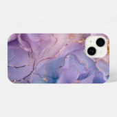 パープルアート抽象芸術エレガントの電話ケース iPhoneケース (裏面横)