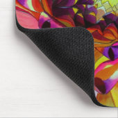 パープルアート抽象芸術ダリア マウスパッド (コーナー)