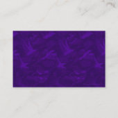 パープルアールデコ中国シルク名刺 名刺 (裏面)