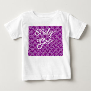 パープルアールデコ花壇 ベビーTシャツ