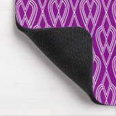 パープルアールデコ花壇 マウスパッド (コーナー)