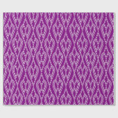 パープルアールデコ花壇 ラッピングペーパー (フラット)