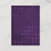 パープルア素朴ントラーディアウィンターウッドランド結婚ズ エンクロージャーカード (裏面)