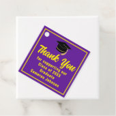 パープルイエローカスタム卒業パーティー フェイバータグ (インサイチュ)