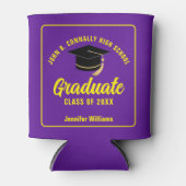 パープルイエローカスタム卒業パーティー 缶クーラー (正面)
