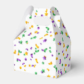 パープルイエローグリーンマルディグラ（紋章の）フラ・ダ・リ フェイバーボックス (裏面サイド)