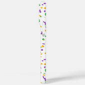 パープルイエローグリーンマルディグラ（紋章の）フラ・ダ・リ Case-Mate iPhoneケース (裏面 / 左)