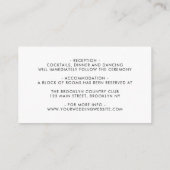 パープルイエローブルゴーニュバラフローラ結婚ズ詳細 エンクロージャーカード (裏面)