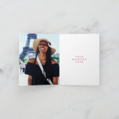 パープルイエローラゲッジフェアウェルサンキューカード サンキューカード (内部)