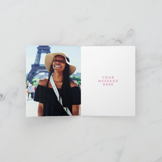 パープルイエローラゲッジフェアウェルサンキューカード サンキューカード (内部)