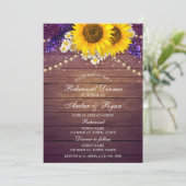 パープルイエ素朴ローヒマワリフローラカントリーバーン 招待状 (スタンド正面)