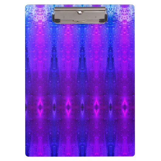パープルイカットXマイアミアール クリップボード (正面)