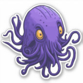 パープルイカ シール (正面)