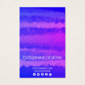 パープルイヤリングネックレスジュエリーディスプレイカード (裏面)