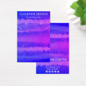 パープルイヤリングネックレスジュエリーディスプレイカード (デスク)