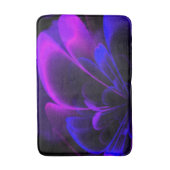 パープルインジゴスタイルフラワーハーフコロラ バスマット (正面縦)