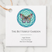 パープルインディゴバタフライミスティックマンダラターコイズ フェイバータグ (正面)