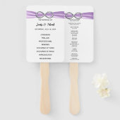 パープルインフィニティ結婚式 プログラムファン ハンドファン (正面&裏面)