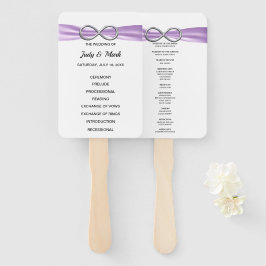 パープルインフィニティ結婚式 プログラムファン ハンドファン