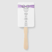 パープルインフィニティ結婚式 プログラムファン ハンドファン (裏面)