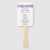 パープルインフィニティ結婚式 プログラムファン ハンドファン (正面)