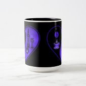 パープルイン&ヤンコーヒー&ワイン ツートーンマグカップ (中央)