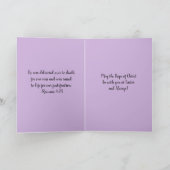 パープルイースター恵みキリスト教聖書聖句カード シーズンカード (内部)