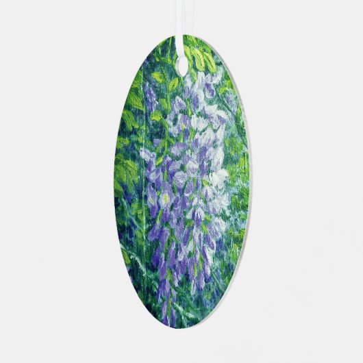 パープルウィステリアオーナメント メタルオーナメント (正面左)