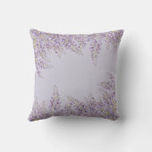 パープルウィステリアセージフローラ庭園の結婚式 クッション (裏面)
