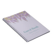 パープルウィステリアセージフローラ庭園の結婚式 ノートブック (右側)