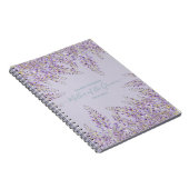 パープルウィステリアセージフローラ庭園の結婚式 ノートブック (右側)