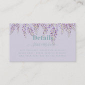 パープルウィステリアセージフローラ庭園の結婚式 名刺 (正面)