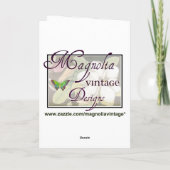 パープルウィステリア心地よいと同情カード カード (裏面)