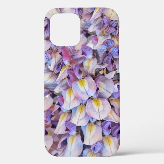 パープルウィステリア春の花アートフォンケース Case-Mate iPhoneケース (裏面)