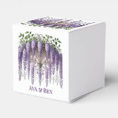 パープルウィステリア結婚シャンデリア フェイバーボックス (裏面サイド)