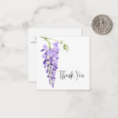 パープルウィスパーソナライズされたテリアありがとうノートカード ノートカード (正面/裏面インサイチュ)