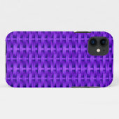 パープルウィッカーアートグラフィックデザイン Case-Mate iPhoneケース (裏面(横))