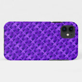 パープルウィッカーアートグラフィックデザイン Case-Mate iPhoneケース (裏面(横))