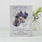 パープルウィッチキャットとレイブンハロウィンパーティ 招待状 (スタンド正面)